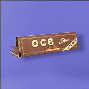 Papel OCB Virgin Marrón Slim + Tips