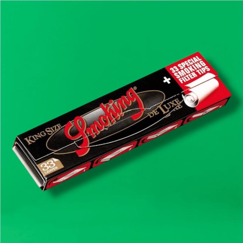Papel Smoking Deluxe King Size Slim + Tips