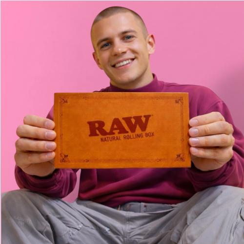 RAW x RYOT Natural Rolling Box Wooden