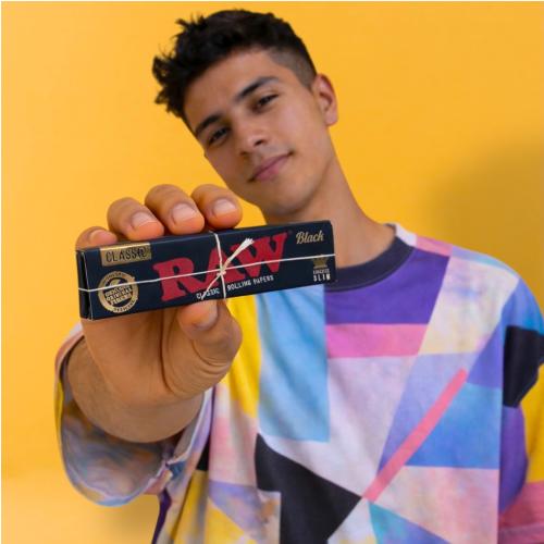 Papel RAW Black King Size Slim