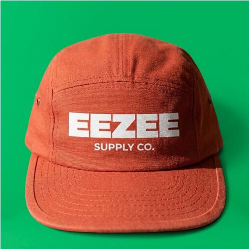 Gorra Eezee 4 panels straight-logo - Rojo