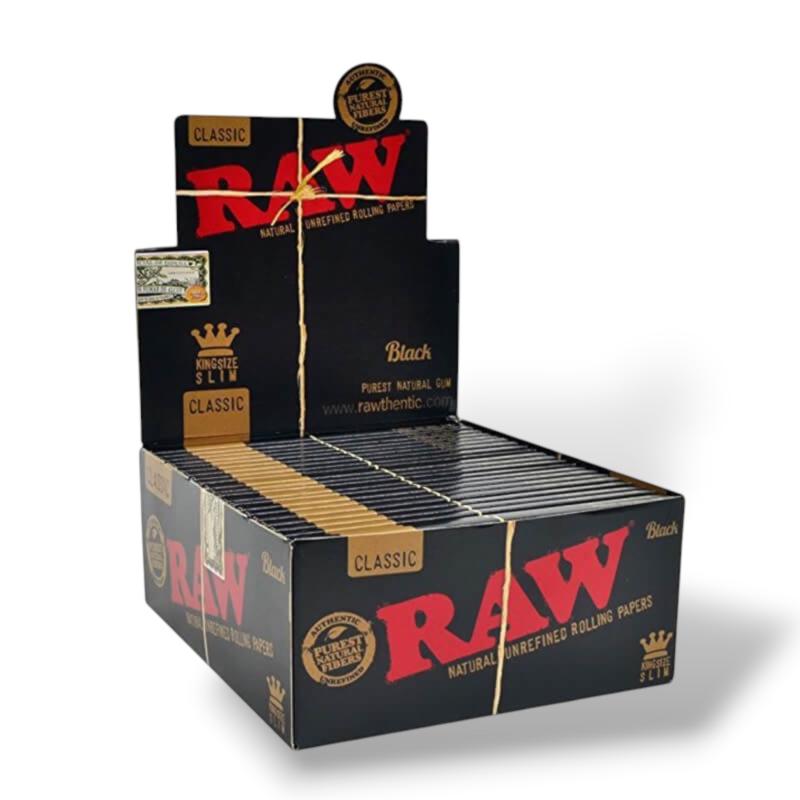 Papel RAW Black King Size Slim