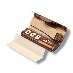 Papel OCB Virgin Marrón Slim + Tips