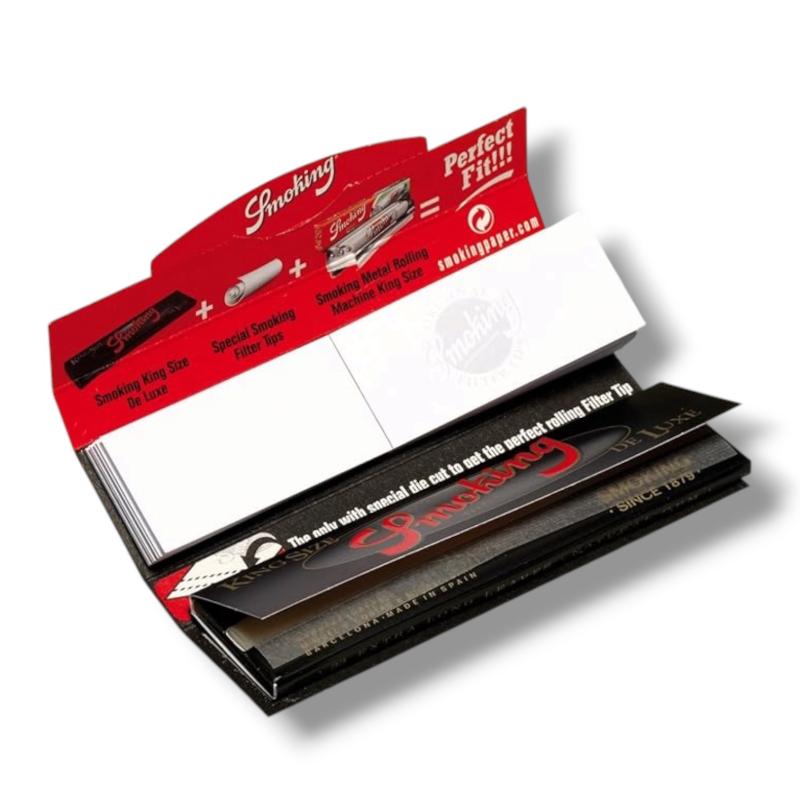 Papel Smoking Deluxe King Size Slim + Tips