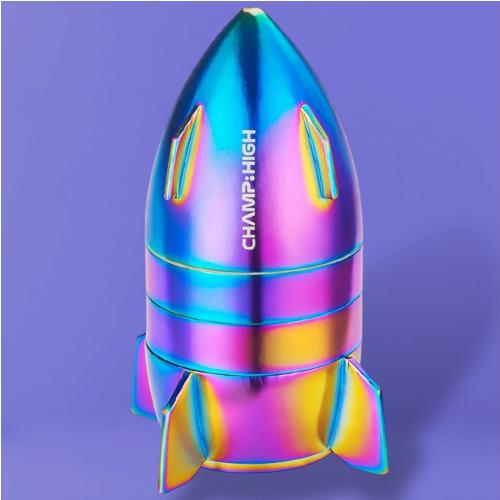 Grinder Champ High Mini Spaceship - Arcoiris - Vista alternativa