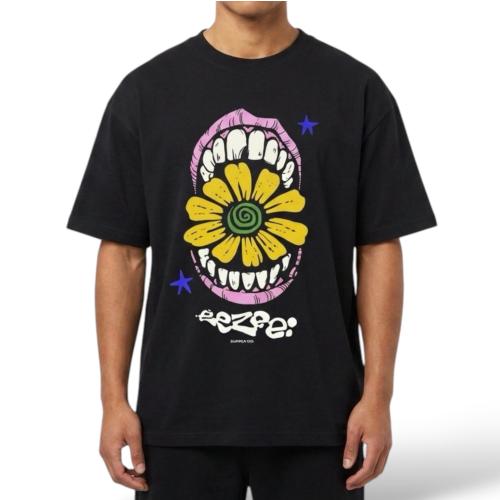 Camiseta Eezee Flowereater - S - Labios Rosa