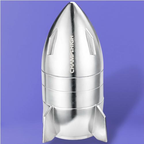 Grinder Champ High Mini Spaceship - Plata