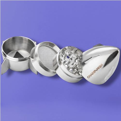 Grinder Champ High Mini Spaceship - Plata - Vista alternativa